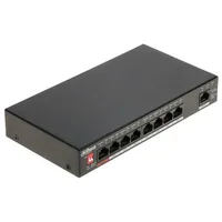 Switch Dahua Type L2 Desktop/Pedestal Rack 1X10Base-T / 100Base-Tx 1000Base-T Poe ports 8 96 Watts Dh-Pfs3009-8Et1Gt-96-V2  6923172523242