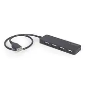 Usb Centrmezgls Gembird 4-Port hub Black  Uhb-U2P4-06 8716309124713