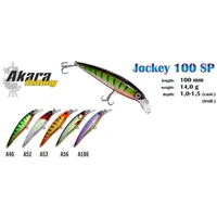 Vobleris Akara Jockey 100 Sp 14 g, mm, krāsa A186, iep. 1 gab.  J100Sp-A186