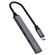 Adapteris Savio Usb-C  3 Usb-A 2.0, 1 3.1 Gen Hub Ak-71 5901986048497