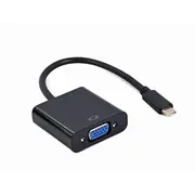 Adapteris Usb Type-C Male - Vga Female 15 cm Black  A-Cm-Vgaf-01 8716309124102