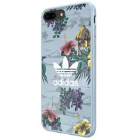 Adidas Floral Case Plastikāta Apvalks Priekš Apple iPhone X / Xs Zils  Ad-Fc-Iphx-Bl 8718846068017