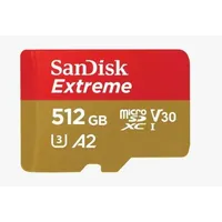 Atmiņas karte Sandisk Extreme microSDXC 512Gb  Adapter Sdsqxav-512G-Gn6Ma 619659189648
