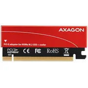 Axagon Pcem2-S Pci-E 3.0 16X - M.2 Ssd Nvme, up to 80Mm Ssd, low profile, cooler  8595247903983