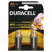 Baterijas Duracell Aa Alkaline 2Pack  5000394076921