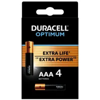 Baterijas Duracell Optimum Aaa 4Pack  5000394158726