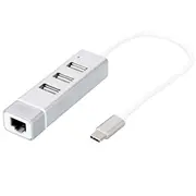 Cita datorprece Digitus  Usb Type-C 3-Port Hub Fast Ethernet Lan Adapter Da-70253 4016032385998