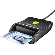 Compact desktop Usb contact Smart / Id card reader with long, Usb-A cable.  Cre-Sm3N 8595247906915