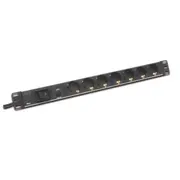 Digitus 19 Elektrības Kontaktligzdas Bloks 7 Ligzdas  Dn-95403 4016032266419
