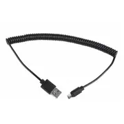 Gembird Usb Male - Microusb 1.8M Black Coiled  Cc-Musb2C-Ambm-6 8716309096676