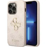 Guess Pu Leather 4G Metal Logo Case Aizsargapvalks Priekš Apple iPhone 15 Pro  Guhcp15L4Gmgpi 3666339171605