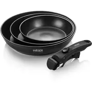 Haeger Pa-C04.021A Easy Fit Pans Pannu komplekts ar noņemamu rokturi 3Gb  5608475041471
