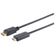 Kabelis Brackton Displayport Male - Hdmi 1.0M Black  Dp4-Hd6-0100.B 4250923700174