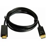 Kabelis Brackton Displayport Male - Hdmi 2M Black  Dp4-Hd6-0200.B 4250923700198