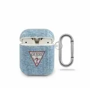 Maciņš austiņām Guess  Airpods Denim Triangle Case Light Blue Guaca2Tpujullb 3700740485637
