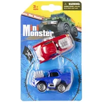Mašīnīte Mini Monster ar vāku plastmasa dažādas Fb030719 