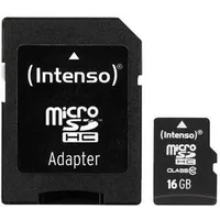 Memory Micro Sdhc 16Gb C10/W/Adapter 3413470 Intenso  4034303018192