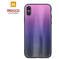 Mocco Aurora Glass Silikona Apvalks Priekš Apple iPhone 6 Plus / 6S Rozā - Melns  Mc-Tr-Aur-Iphx6Pl-Pibk 4752168063910