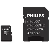 Philips Microsdhc 32Gb class 10/Uhs 1  Adapter Fm32Mp45B 8719274669111