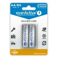 R06/Aa akumulatori 1.2V everActive Silver line Ni-Mh 2000 mAh iepakojumā 2 gb.  Akaa.2000Easl2 5903205771346