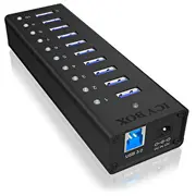 Rūteris Raidsonic  10 port Usb 3.0 Hub Icy Box Ib-Ac6110 Black 4250078160441