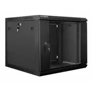 Serveri Lanberg  Rack cabinet 19 wall-mount 9U/600X600 Flat pack V2, black Wf01-6609-10B 5901969403114