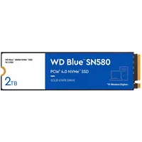 Ssd Western Digital Blue Sn580 2Tb M.2 Pcie Gen4 Nvme Tlc Write speed 4150 Mbytes/Sec Read 2.38Mm Tbw 900 Tb Mtbf 1500000 hours Wds200T3B0E  718037902449