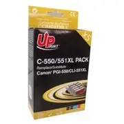 Tintes kārtridžs Uprint Canon Pgi-550/Cli-551 Multipaka  C-551Xl-Pack-Up 3584770882914