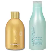 Gold keratīns 250Ml un dziļi attīroscaronais ScaronAmpūns 400Ml