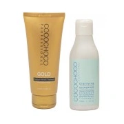 Gold keratīns 100Ml un dziļi attīroscaronais ScaronAmpūns 150Ml