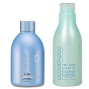 Pure keratīns 250Ml un dziļi attīroscaronais ScaronAmpūns 400Ml