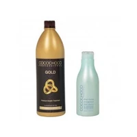 Gold keratin 1000Ml and clarifying shampoo 400Ml