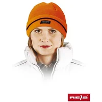 Cepure ziemas adīta 100 kokvilna Oranža  Czbaw-Thinsul