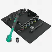 Uzgaļu un muciņu komplekts 8100 Sb 12 3/8 16Gb Wera