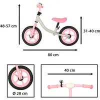 Balansa ritenis,baltā un rozā krāsā Kx45442