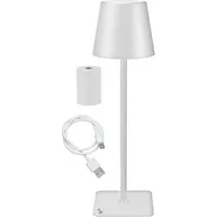 Beper P201Utp112,Uzlādējama galda lampa,balta T-Mlx55894