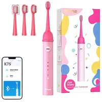 Bitvae Sonic toothbrush with app for kids and tips set  K7S Pink