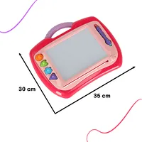 Magnētiskās tāfeles zīmēšanas planšetdators zig-zag zīmogs rozā krāsā Kx4676