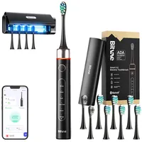 Bitvae Sonic toothbrush with app and tip set, travel case Uv sterilizer S2Hd2 Black S2  Hd2 Set