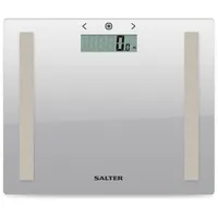 Salter 9113 Sv3Rareu16 Compact Glass Analyser Bathroom Scales - Silver T-Mlx57186
