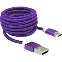 Sbox Usb-Micro Usb M/M 1M Usb-10315U plum purple T-Mlx35554
