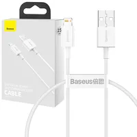 Baseus Superior sērijas Usb kabelis uz Lightning, 2,4 A, 0,25 m Balts Calys-02