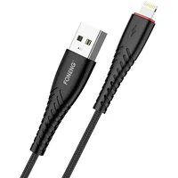 Foneng X15 Usb to Lightning Cable, 2.4A, 1.2M Black Iphone /
