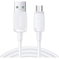 Joyroom Cable S-Am018A14 2.4A Usb to Micro  / 2,4A/ 1,2M White 1.2M-Whit