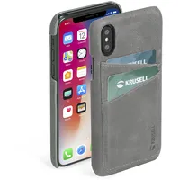 Krusell Sunne 2 Card Cover Apple iPhone Xs Max vintage grey T-Mlx37095