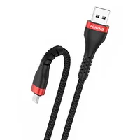 Foneng Cable Usb to Micro Foneng, x82 Armoured 3A, 1M Black X82