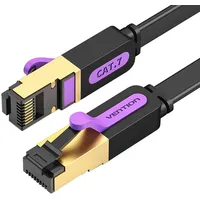 Vention Flat Network Cable Utp Cat7 Icabd Rj45 Ethernet 10Gbps 0.5M Black