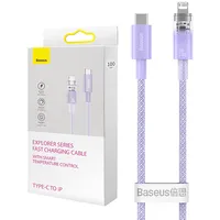 Baseus Fast Charging cable Usb-C to Lightning  Explorer Series 1M, 20W Purple Cats010205
