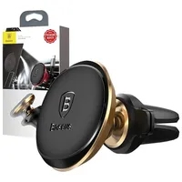 Baseus Magnetic Air Vent Car Mount Holder with cable clip Gold C40141201G13-00