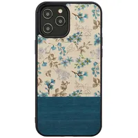 ManWood case for iPhone 12 Pro Max blue flower black T-Mlx44675